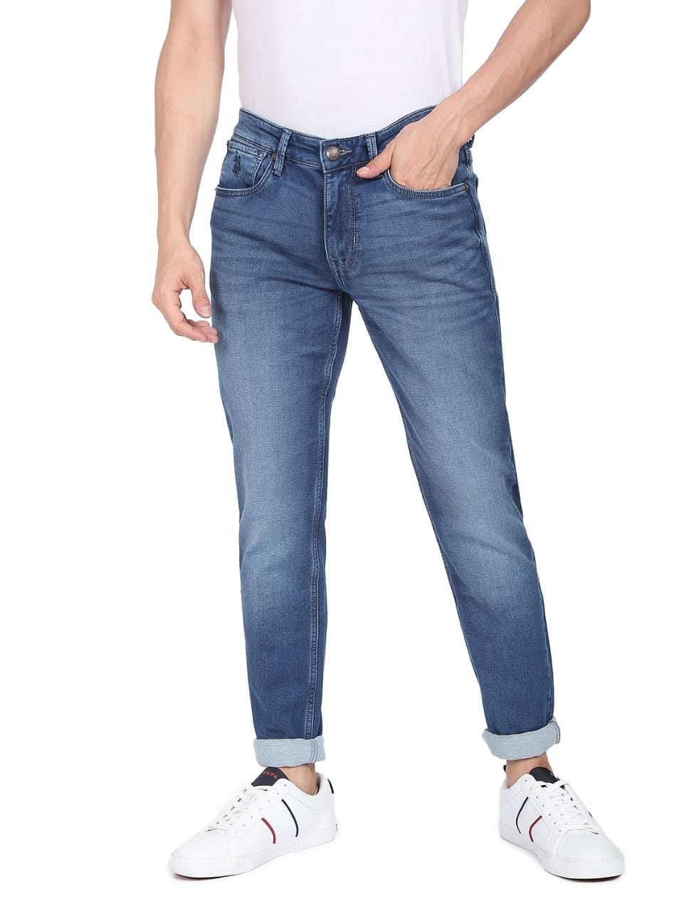 The BlueVibe best denim fabric Light blue jeans