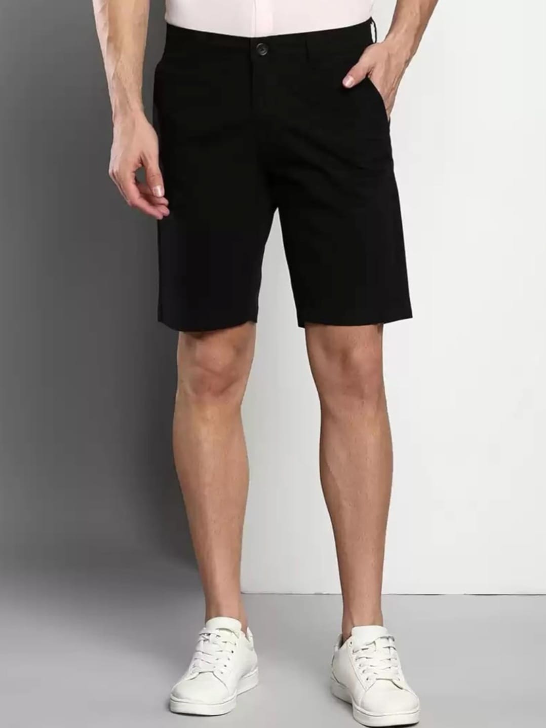 The BlueVibe fully stretchable black men shorts