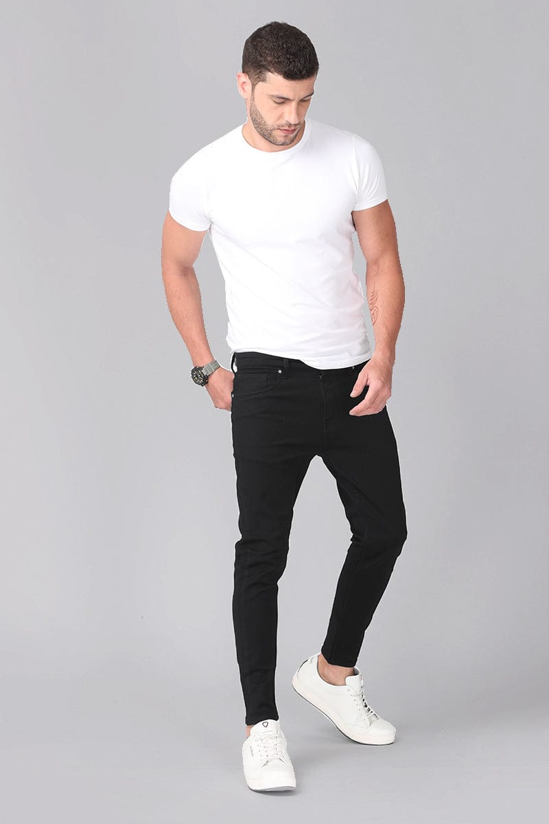 The BlueVibe denim cotton Z- black men jeans