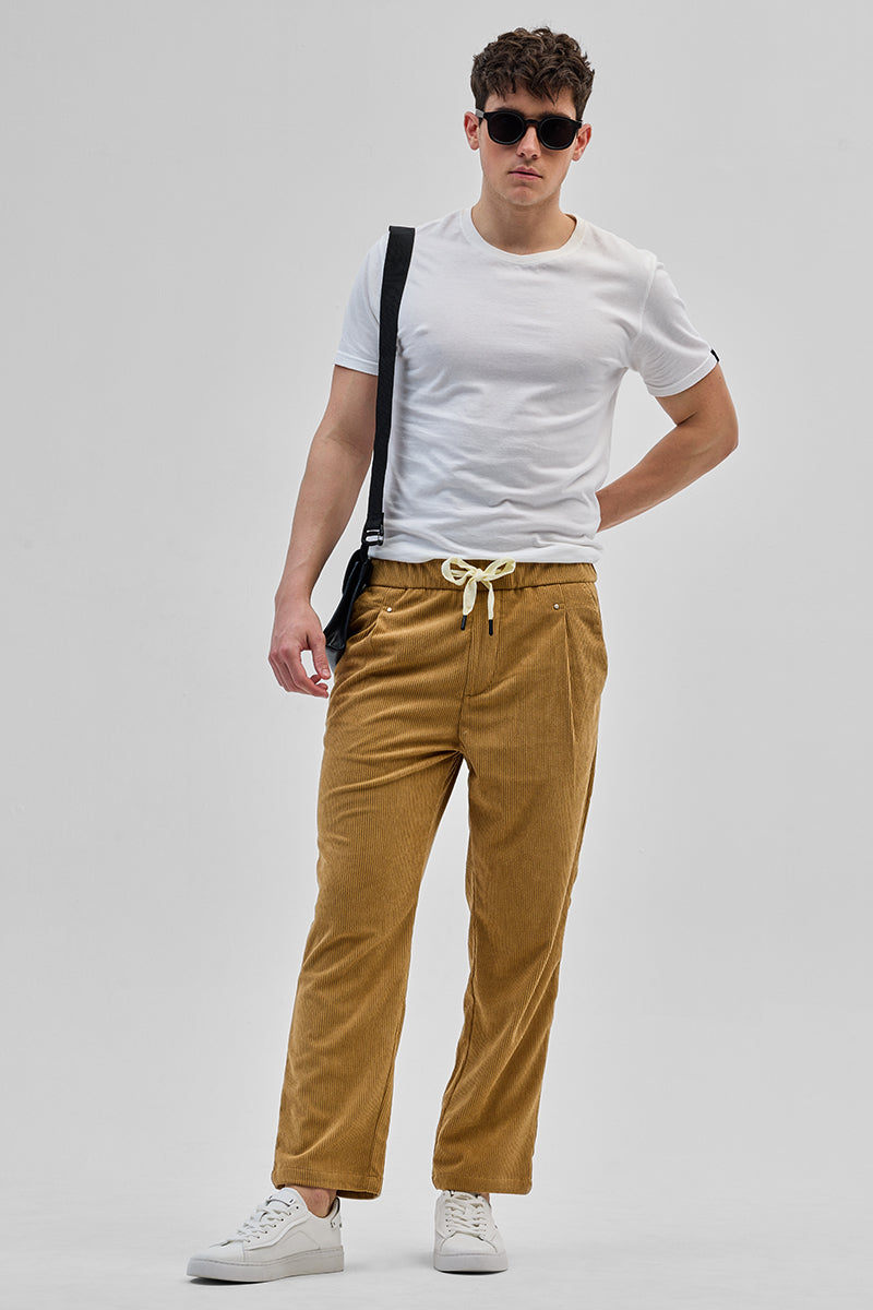 The BlueVibe best mustard color men stylish trouser