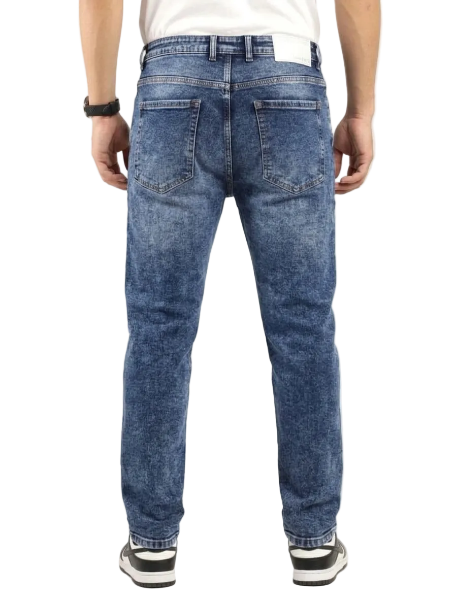 The BlueVibe best Regular Fit Carbon blue men jeans