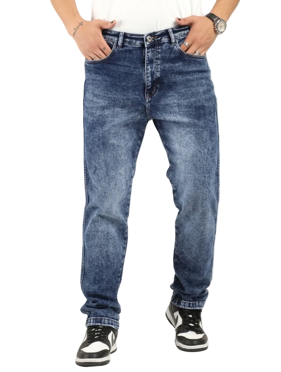 The BlueVibe best Regular Fit Carbon blue men jeans