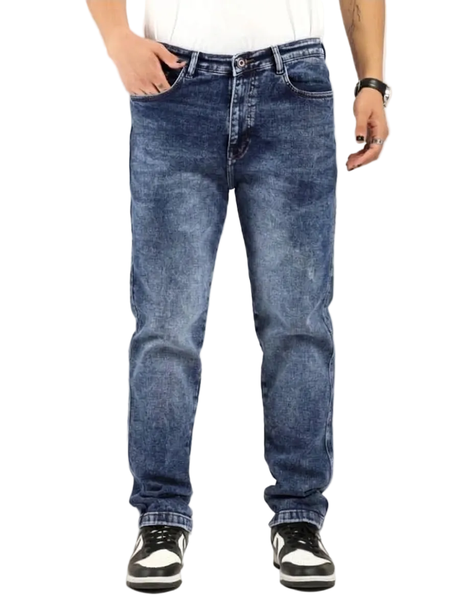 The BlueVibe best Regular Fit Carbon blue men jeans