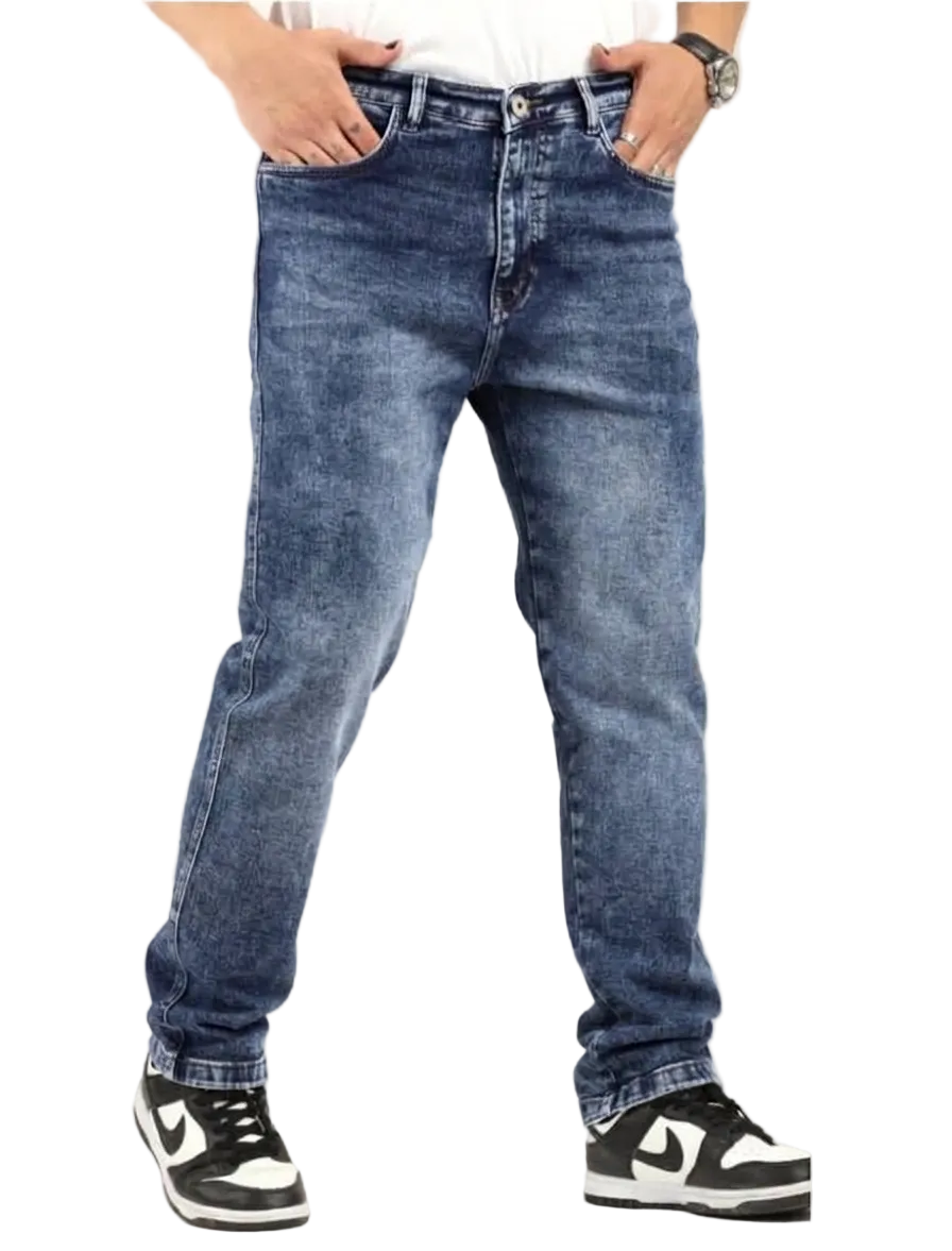 The BlueVibe best Regular Fit Carbon blue men jeans