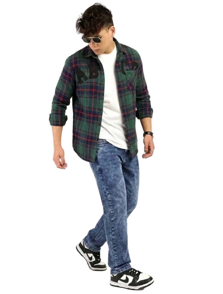 The BlueVibe best Regular Fit Carbon blue men jeans