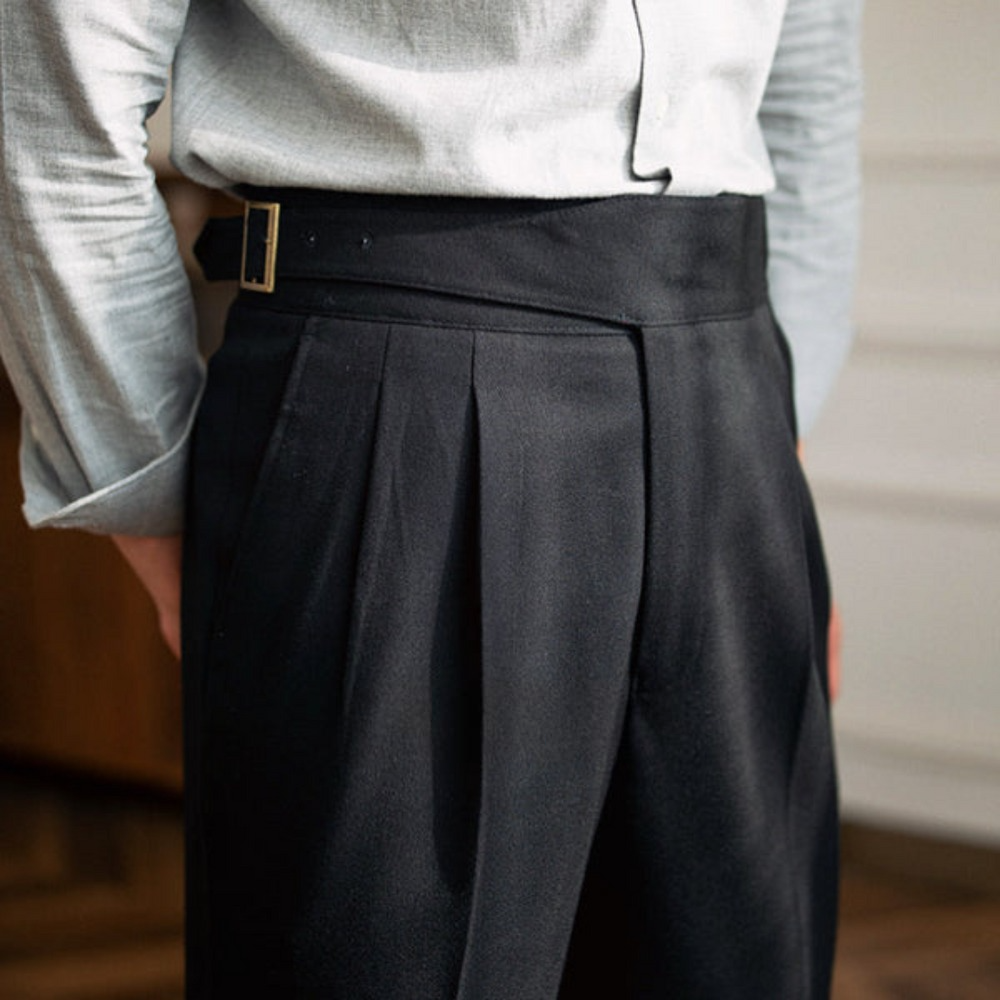 The BlueVibe Indigo Blue Premium Italian Cut Cotton fully stretchable Gurkha Pant.
