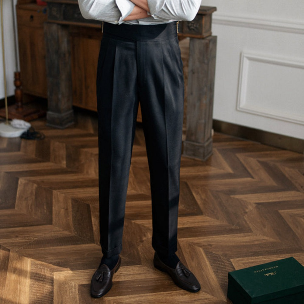 The BlueVibe Indigo Blue Premium Italian Cut Cotton fully stretchable Gurkha Pant.
