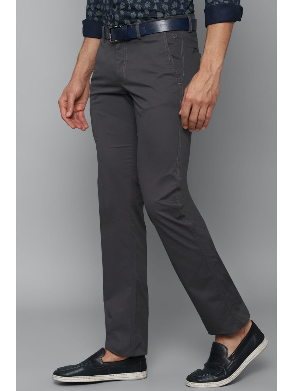 The BlueVibe best dark grey color men trouser