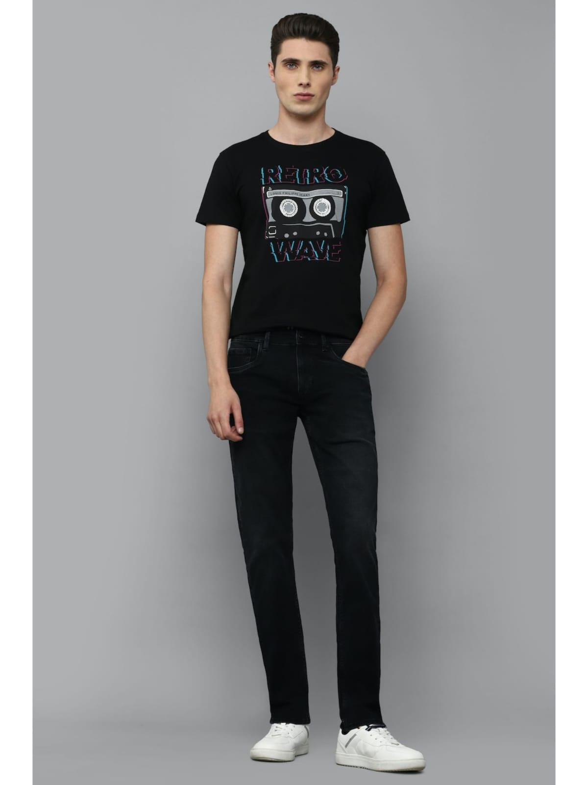 The BlueVibe Black jeans for men