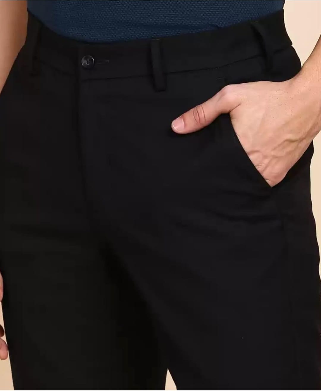 The BlueVibe fully stretchable black men shorts
