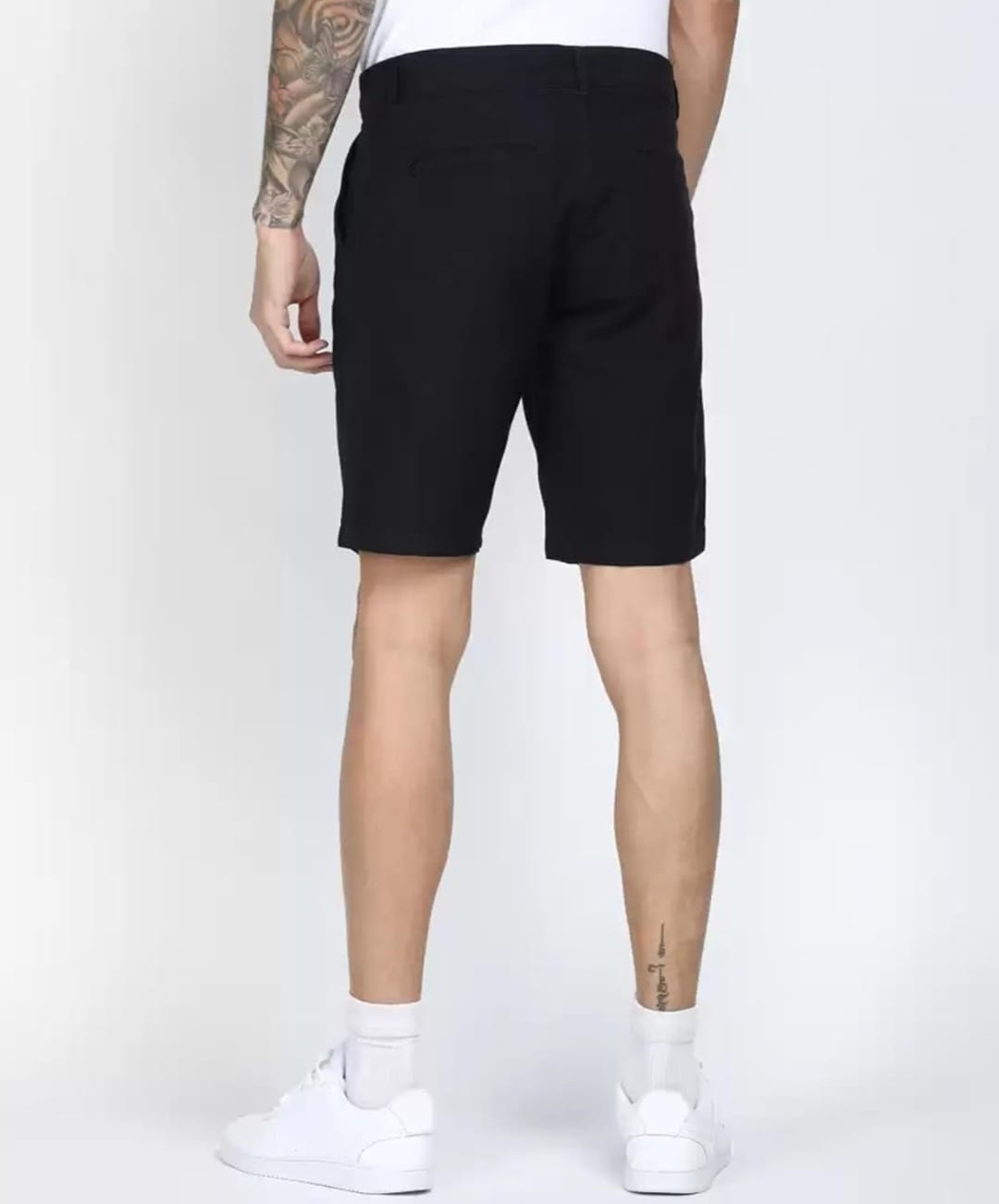 The BlueVibe fully stretchable black men shorts