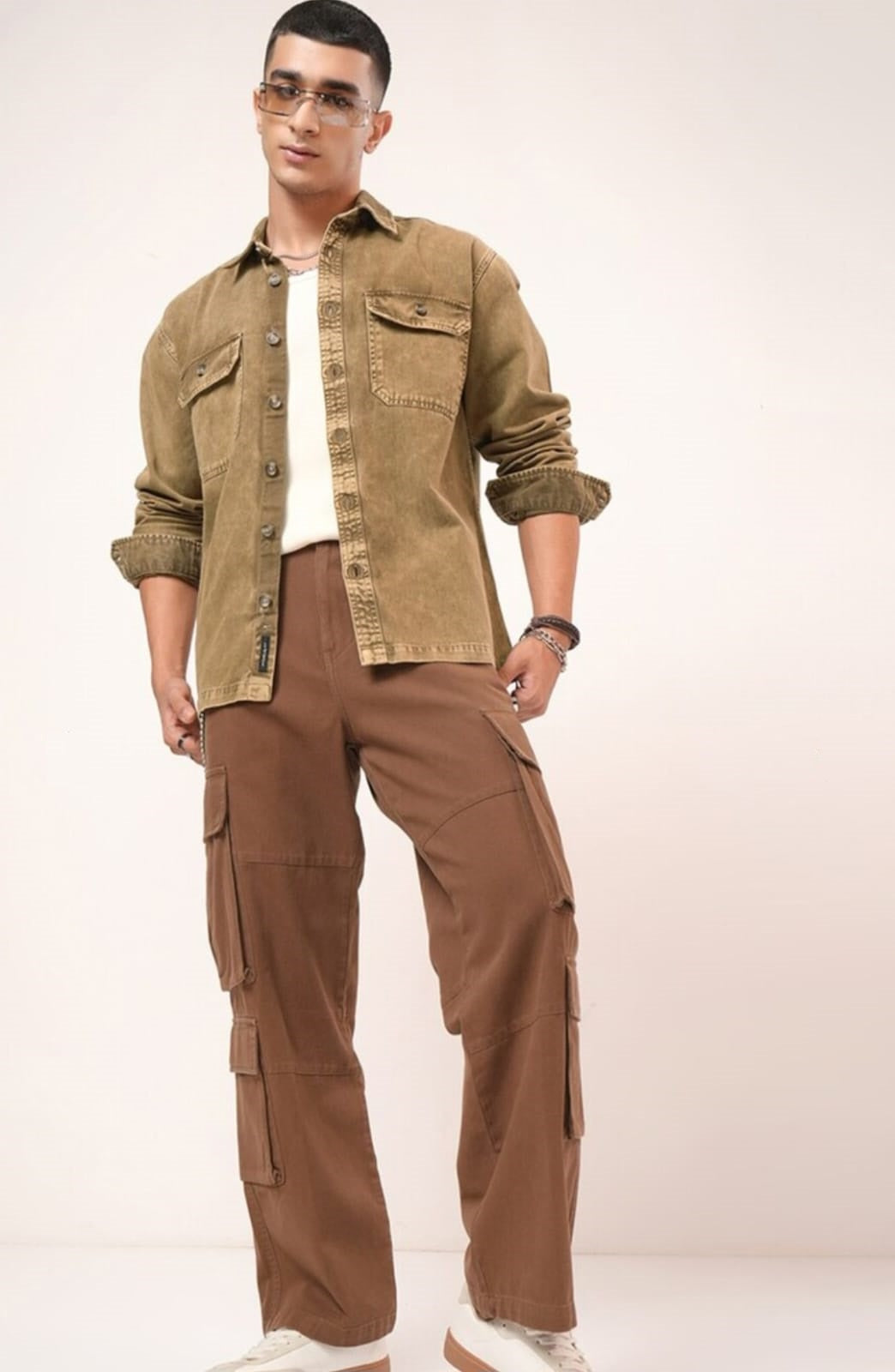 The BlueVibe best mustard color denim shirt