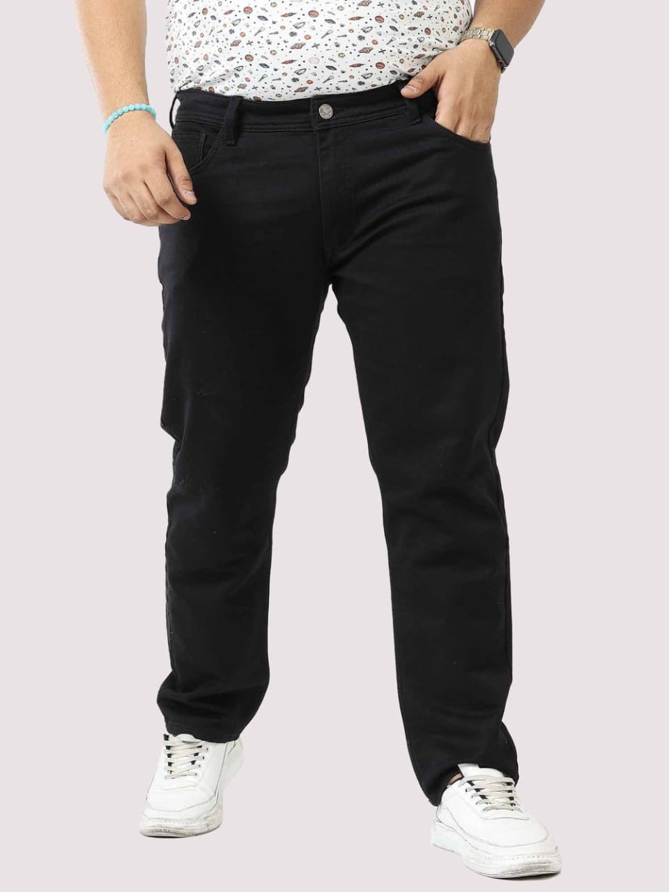The BlueVibe black color plus size jeans
