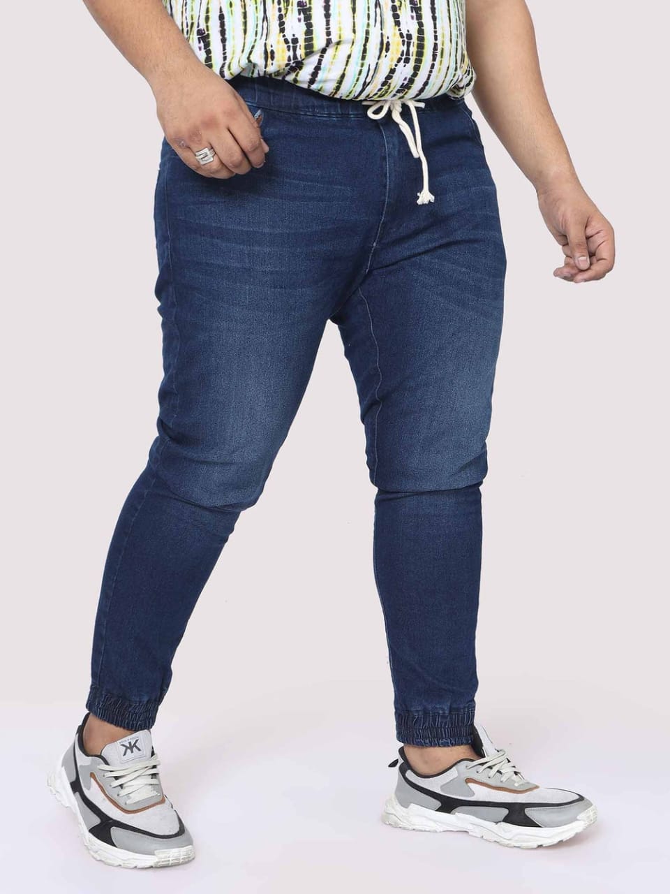 The BlueVibe blue color plus size men jeans