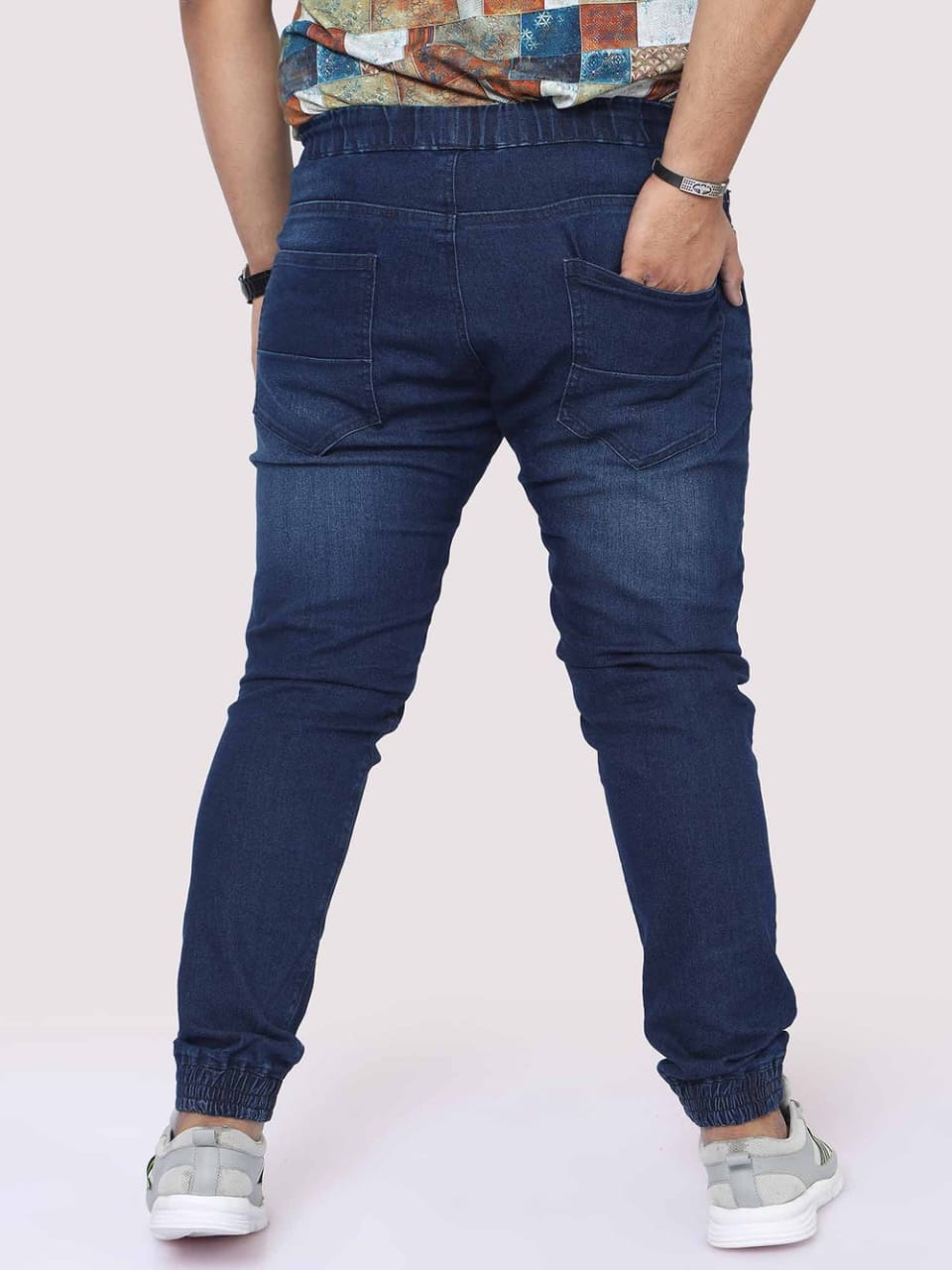 The BlueVibe blue color plus size men jeans