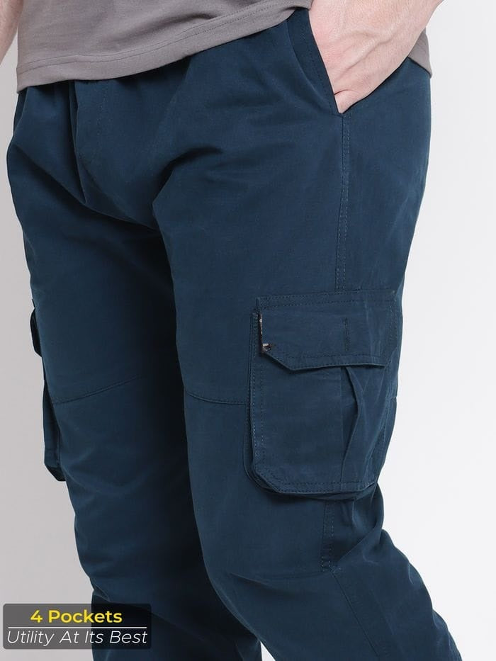 The BlueVibe Mountain navy color men jogger.