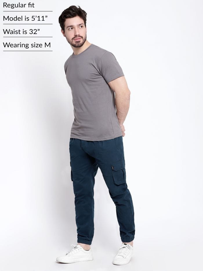 The BlueVibe Mountain navy color men jogger.