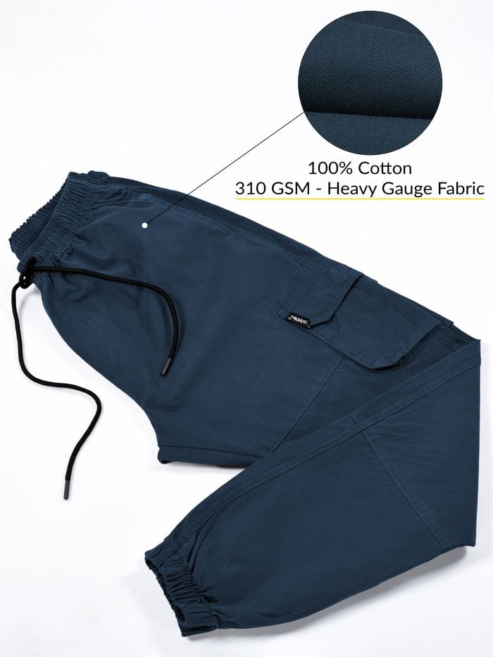 The BlueVibe Mountain navy color men jogger.