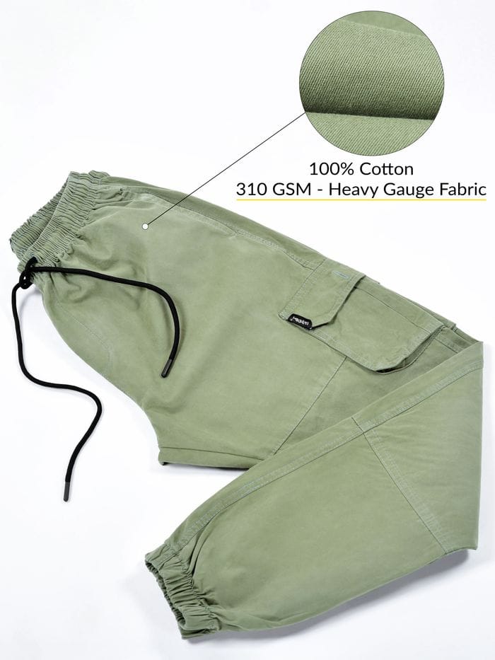 Jack&Jordan Best fabric olive Green men jogger