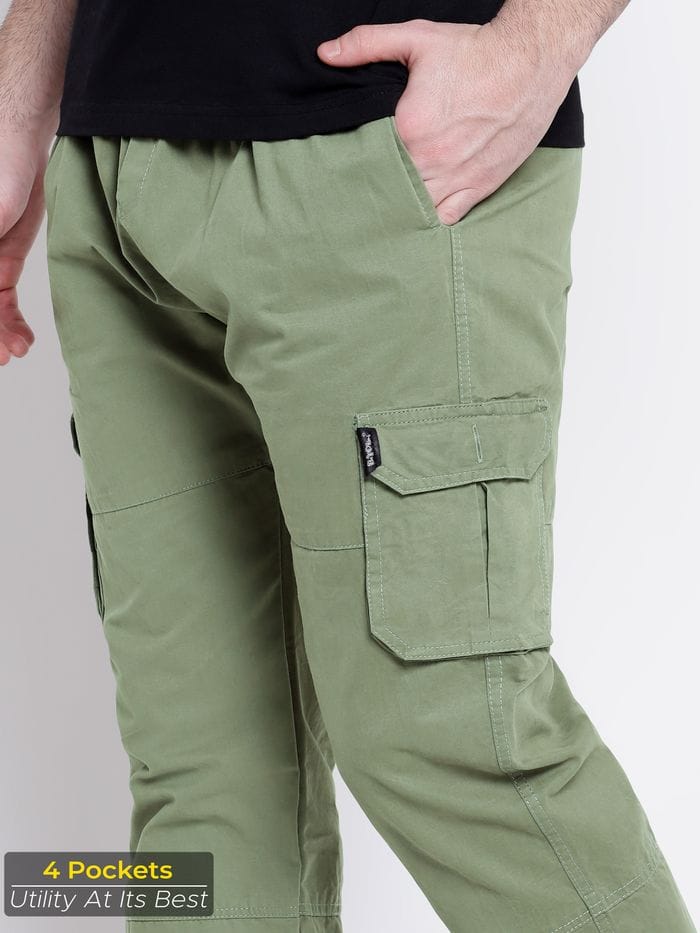 Jack&Jordan Best fabric olive Green men jogger