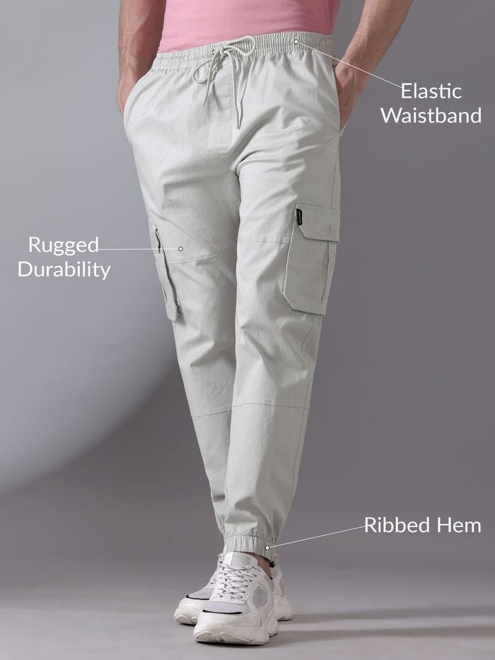 The BlueVibe Best cotton denim fabric off white men jogger
