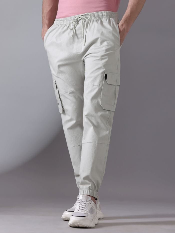 The BlueVibe Best cotton denim fabric off white men jogger