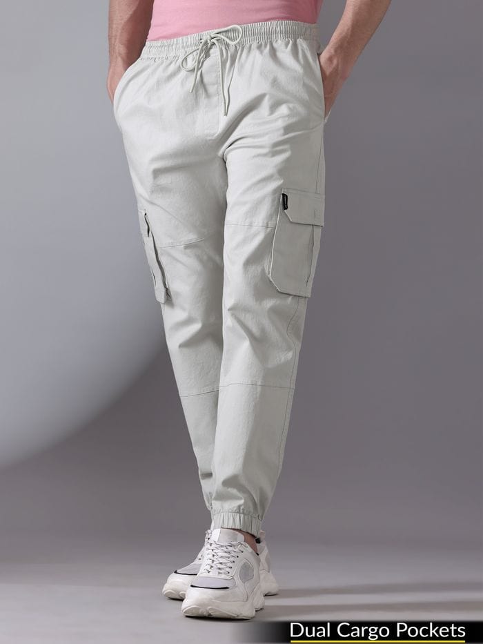 The BlueVibe Best cotton denim fabric off white men jogger