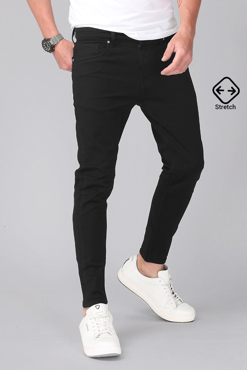 The BlueVibe denim cotton Z- black men jeans