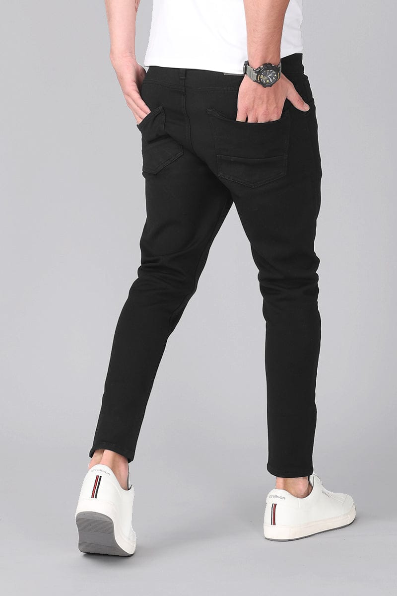The BlueVibe denim cotton Z- black men jeans