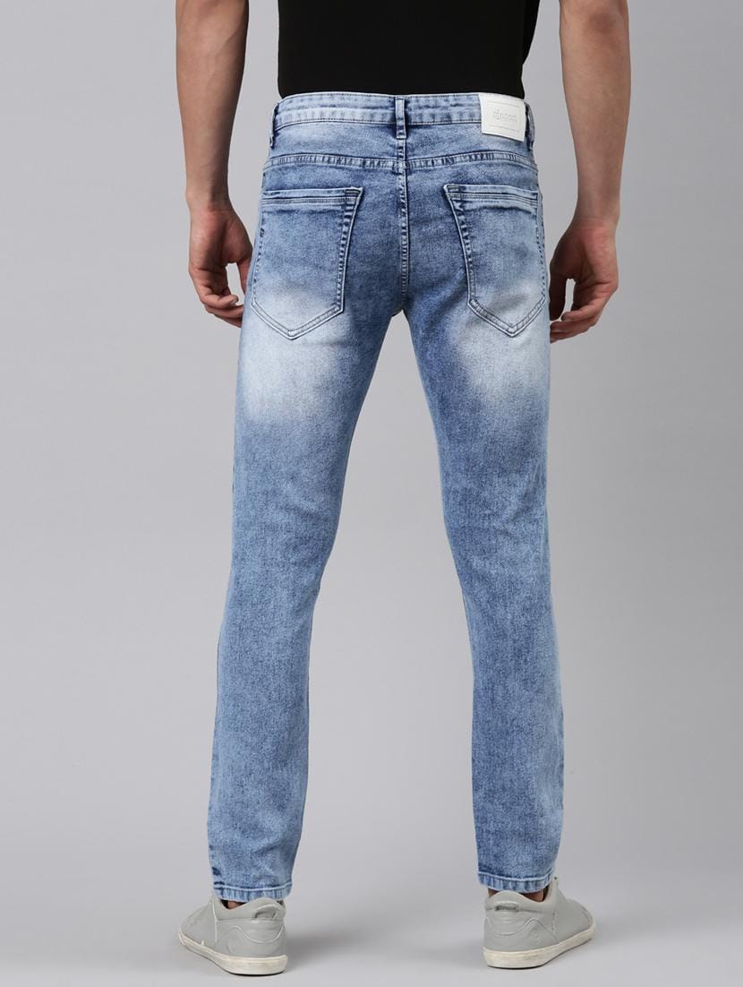 The BlueVibe super light denim light lycra damage men jeans