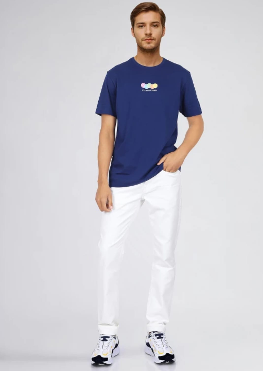The BlueVibe best fabric denim white men jeans