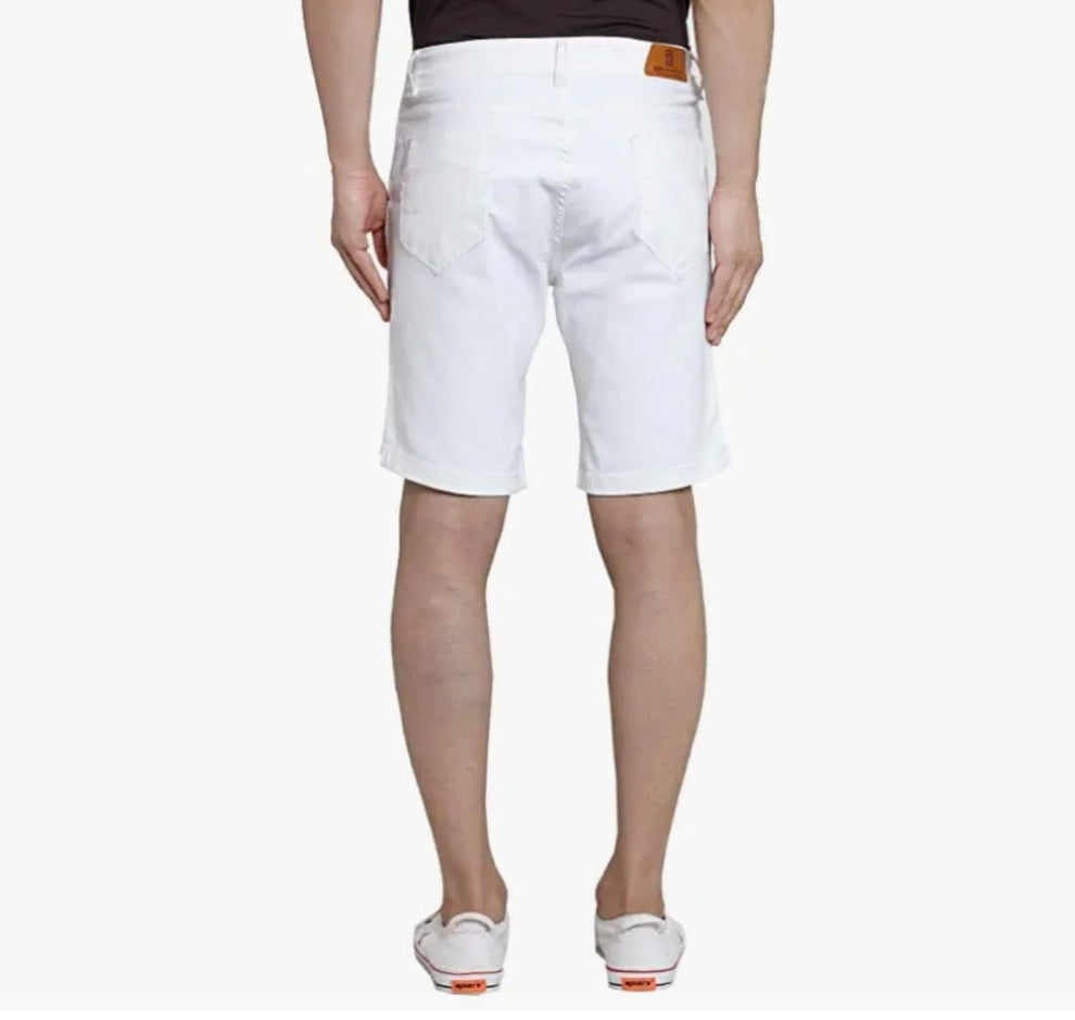 The BlueVibe white color men denim cargo and white shorts COMBO SET
