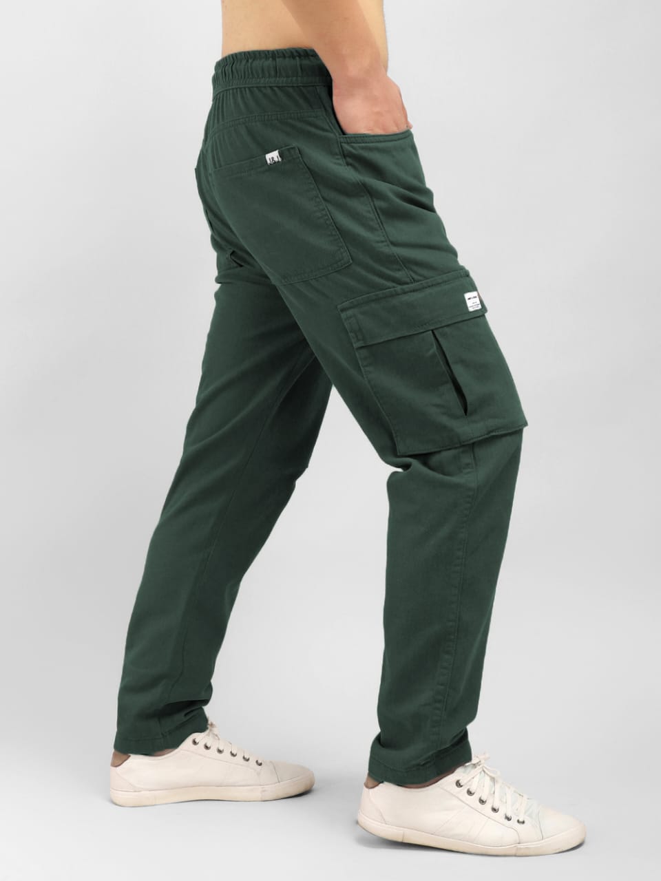 The BlueVibe Best Quality Green color Men Denim Cargo