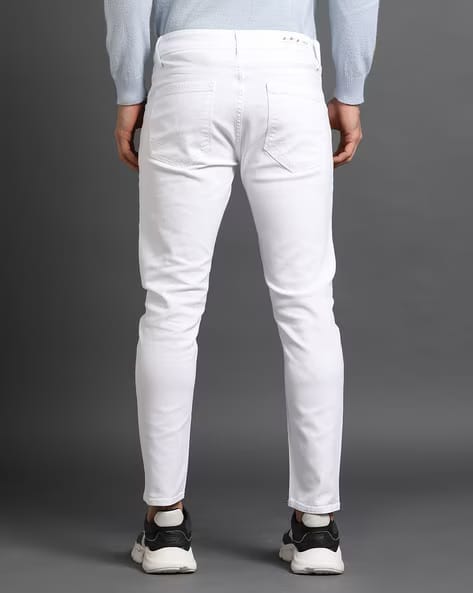 The BlueVibe blue men jeans and white men jeans combo set of 2