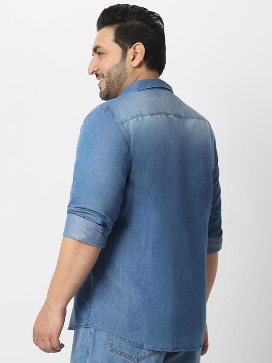 The BlueVibe light blue men denim shirts.