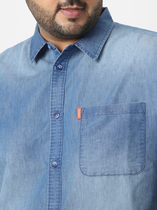 The BlueVibe light blue men denim shirts.