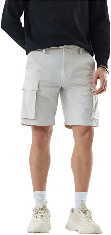 The BlueVibe stretchable off white men shorts