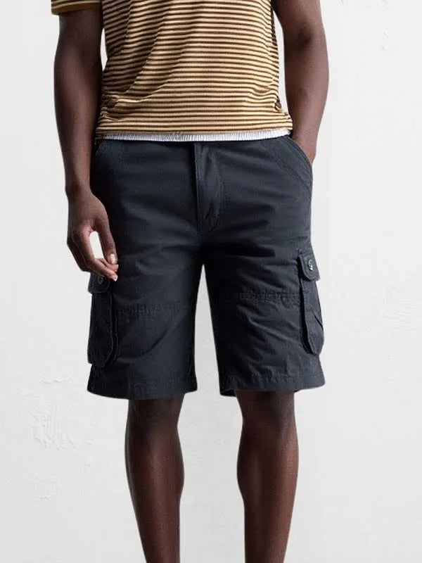 The BlueVibe fully stretchable Dark grey men shorts
