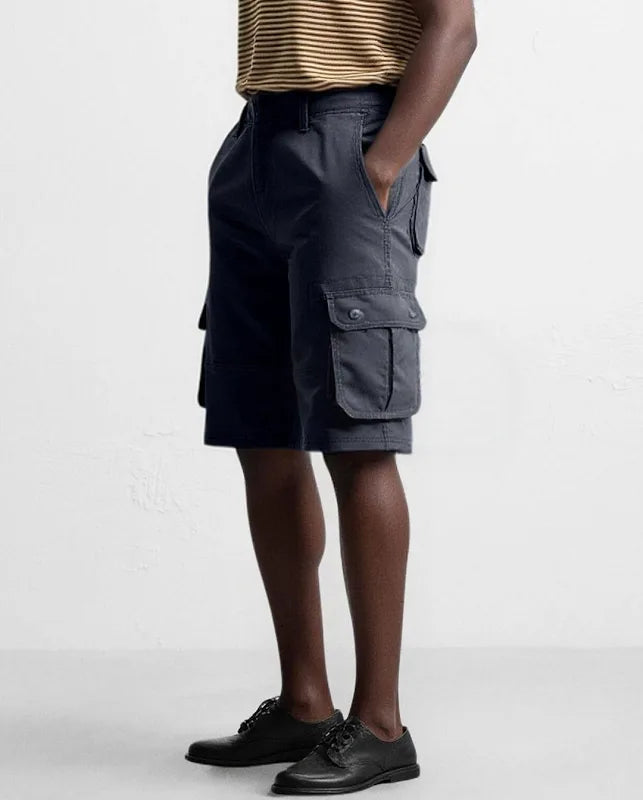 The BlueVibe fully stretchable Dark grey men shorts